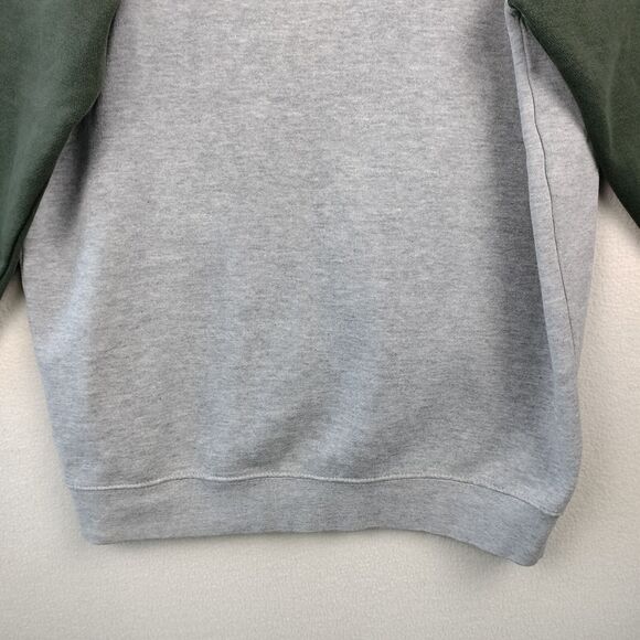 Michigan State Spartans Hoodie Sweatshirt Mens M Green Gray Ouray Spellout VTG - Picture 10 of 15